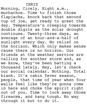 Una Volta in L'Inverno Dialogue 1